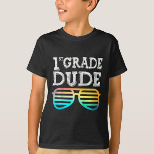 Kinderen 1e klas kerel eerste klas terug naar scho t-shirt