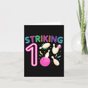 Kinderen 1e verjaardagsfeestje Bowling Meisje 1 ja Kaart
