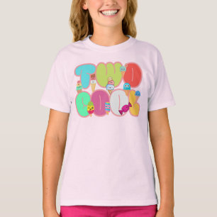 Kinderen 2 Jaar Oude Ijslolly's Tweede Verjaardag T-shirt
