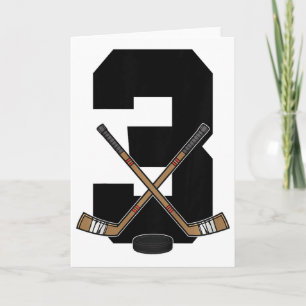 Kinderen 3e verjaardag IJshockey Kinderen Peuter J Kaart