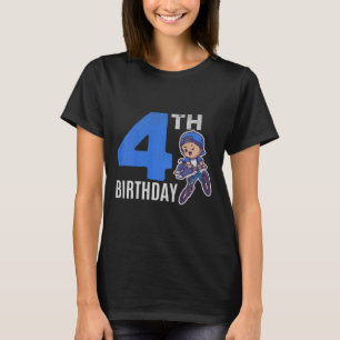 Kinderen 4 jaar oud BMX-fiets jongens fietser 4e v T-shirt