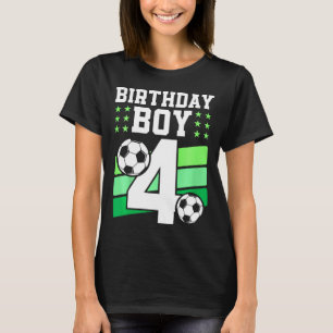 Kinderen 4 Jaar Oude Jongen 4e Verjaardag Cadeau V T-shirt