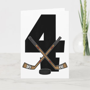 Kinderen 4e verjaardag IJshockey Kinderen Peuter J Kaart