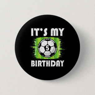 Kinderen 5 jaar oud Kinderen Voetbalspeler 5e verj Ronde Button 5,7 Cm
