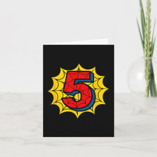 Kinderen 5e verjaardag Sder thema feest 5 jaar oud Kaart
