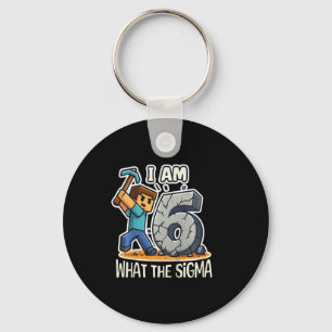 Kinderen 6 jaar oud Sigma Pixel Art Mijnbouw Gamer Sleutelhanger