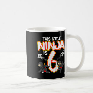 Kinderen 6 Jaar Oude Ninja Verjaardagsfeestje Mart Koffiemok