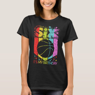 Kinderen 6de verjaardag jongen meisje zes 6 jaar o t-shirt