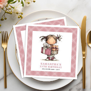 Kinderen 6e Verjaardag Whimsical Grappig Eigenzinn Servet