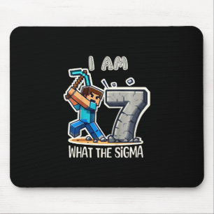 Kinderen 7 jaar oud Sigma Pixel Art Mijnbouw Gamer Muismat