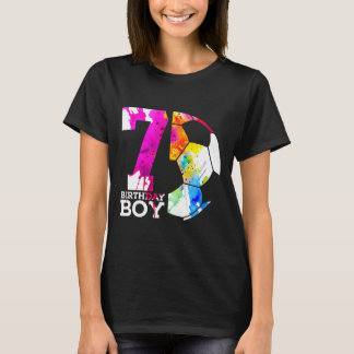 Kinderen 7 verjaardag jongen voetbal 7e verjaardag t-shirt