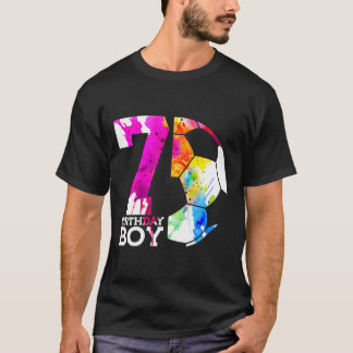 Kinderen 7 verjaardag jongen voetbal 7e verjaardag t-shirt