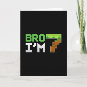 Kinderen 7e verjaardag jongen broer ik ben 7 jaar kaart