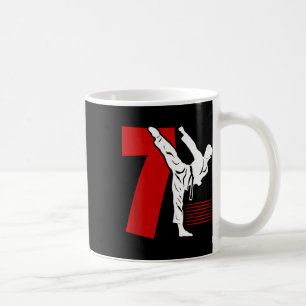 Kinderen 7e verjaardag Karate 7 jaar oude Karate v Koffiemok