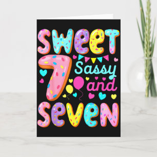 Kinderen 7e verjaardag Sweet Sy en zeven verjaarda Kaart