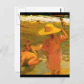 Kinderen aan de wal van het Zee - Joaquín Sorolla Briefkaart (Voorkant / Achterkant)