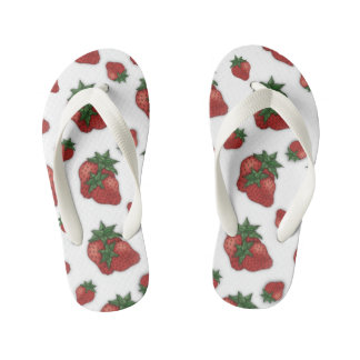 Kinderen aardbeien teenslippers