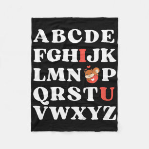 Kinderen Abc Ik Hou Van Jou Kinderen Eekhoorn Vale Fleece Deken