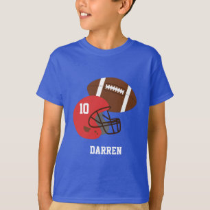 Kinderen American Football en Rode Helm T-shirt