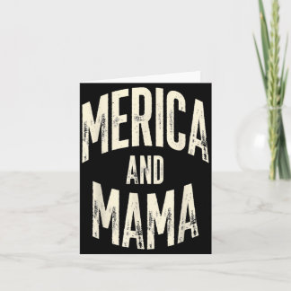Kinderen Amerika en Mama Grappige Patriottische Mo Kaart