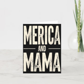 Kinderen Amerika en mama grappige patriottische mo Kaart