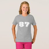 Kinderen Augusta Retro Striped Sleeve T-Shirt (Voorkant volledig)