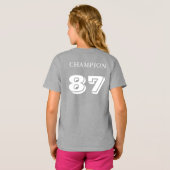 Kinderen Augusta Retro Striped Sleeve T-Shirt (Achterkant volledig)