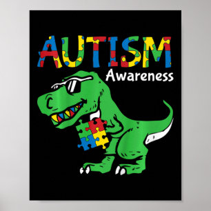 Kinderen Autisme Bewustzijn Dino Autistische Peute Poster