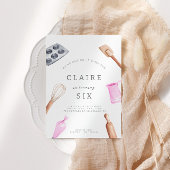 Kinderen Baking Birthday Bash | Meisjespartij Kaart