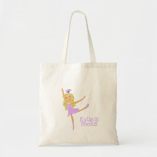 Kinderen Ballerina Paars Roze Bibliotheek Boek Tot Tote Bag