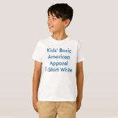 Kinderen Basic Apparel T-Shirt, White T-shirt (Voorkant volledig)