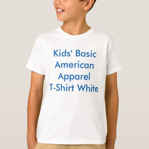 Kinderen Basic Apparel T-Shirt, White T-shirt