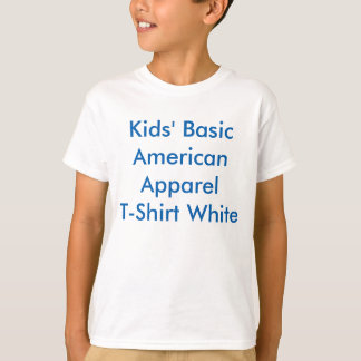 Kinderen Basic Apparel T-Shirt, White T-shirt