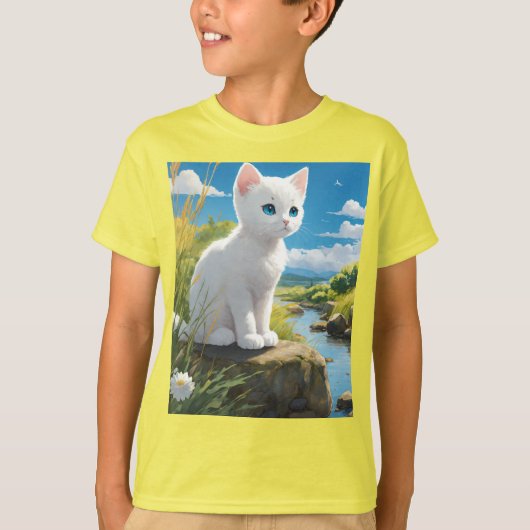 Kinderen basic ontworpen T-shirt (Voorkant)