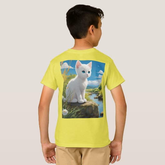 Kinderen basic ontworpen T-shirt (Achterkant volledig)