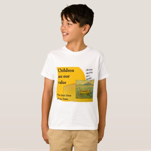 Kinderen Basic T-Shirt (Voorkant volledig)