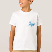 Kinderen basic T-shirt - Wit (Voorkant)