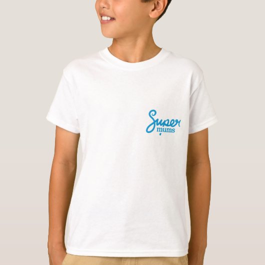 Kinderen basic T-shirt - Wit (Voorkant)