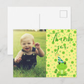 Kinderen Bedankt Lucky Frog-ansichtkaart Briefkaart (Voorkant / Achterkant)