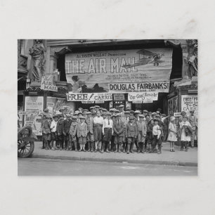 Kinderen bij de films, 1925 briefkaart