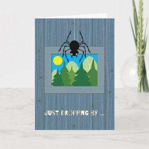 Kinderen bij Summer Camp Spider Dropping Kaart