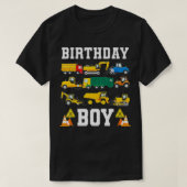 Kinderen Birthday Boy Funny Construction Birthday T-shirt (Design voorkant)