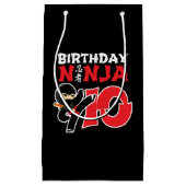 Kinderen Birthday Ninja - 10-jarig thema Oude Part Klein Cadeauzakje (Voorkant)