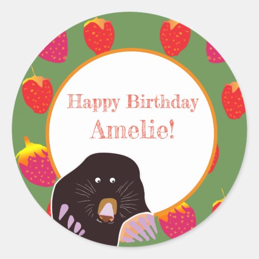 Kinderen Birthday Sticker (Voorkant)