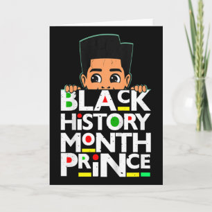 Kinderen Black History Month Prince Melanin Zoon J Kaart