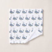 KINDEREN BLAUWE WITTE WALKAMERBATHROOM TOWEL SET BAD HANDDOEK (Wasdoekje)