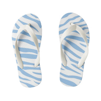 Kinderen Blauwe Zebra Streep Flip Flops