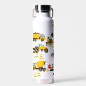 Kinderen Bouw Graafmachine Waterfles (Voorkant)