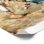 Kinderen bouwen  Sandcastle Poster (Hoek)