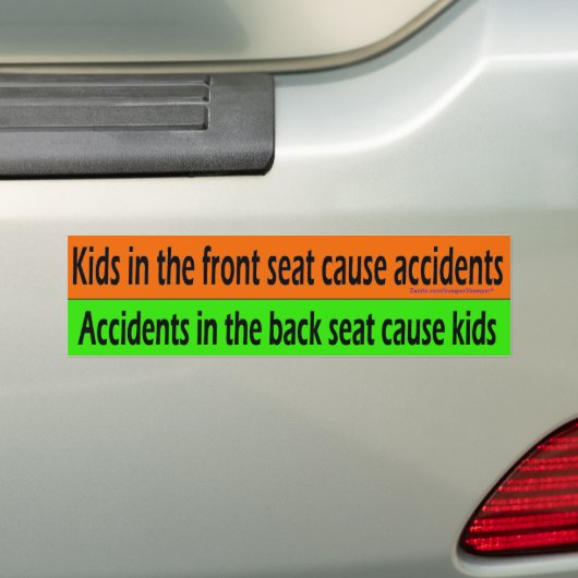 Kinderen Bumpersticker (Op auto)